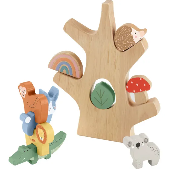 Fisher-Price Træbalance-træ, 10 dele (HXT87)