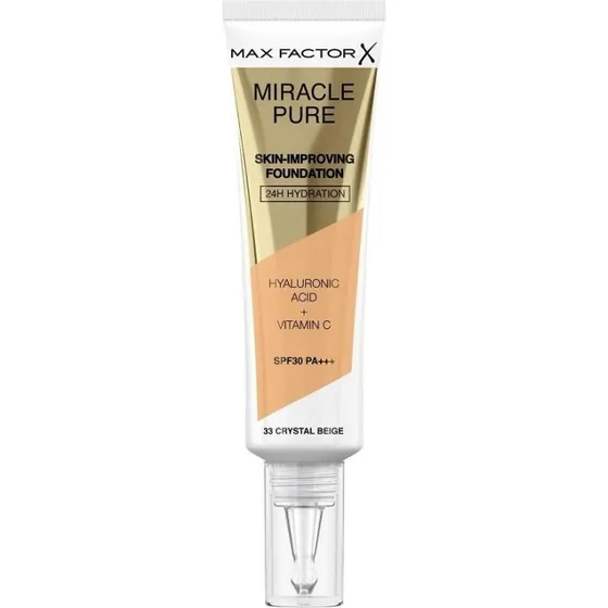 Max Factor Miracle Pure Foundation SPF30 33 Crystal Beige 30 ml
