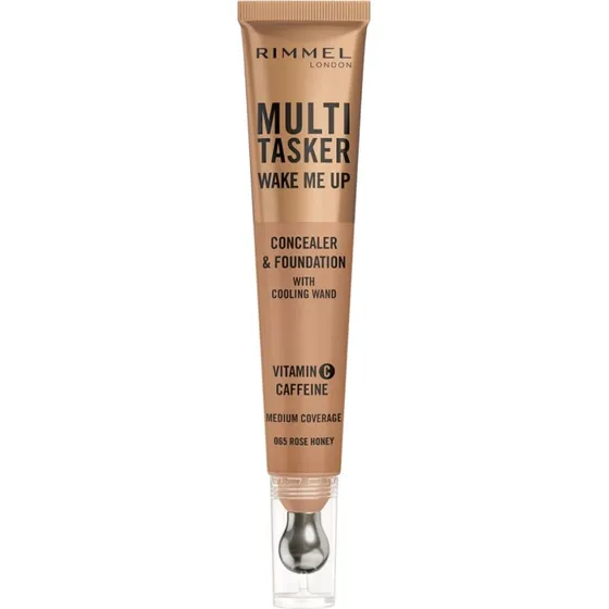 Rimmel London Multi-Tasker Wake Me Up Concealer & Foundation 065 Rose Honey 20 ml