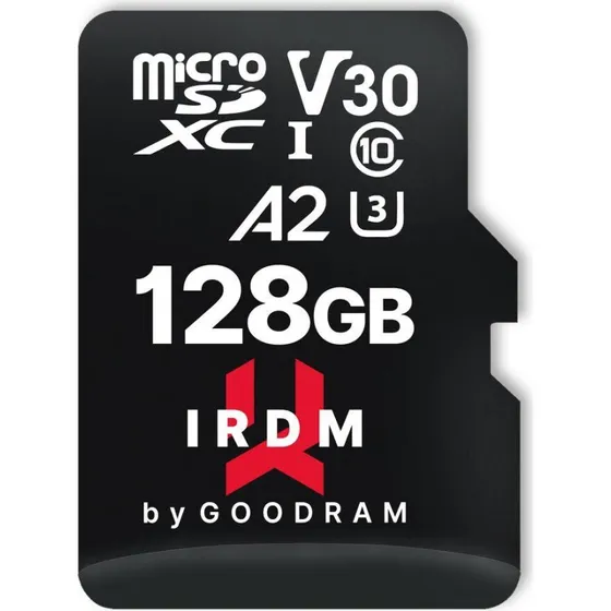 GoodRam IRDM microSDXC 128 GB A2 V30 U3 - inkl. SD-adapter