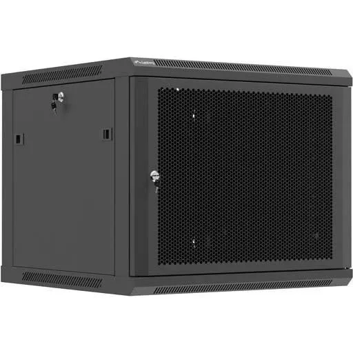Lanberg 19" rackskab væghængt 9U 60×60 cm, sort