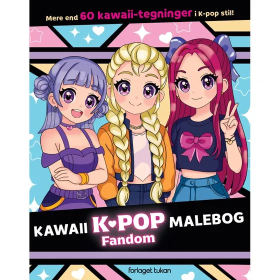 Kawaii K-pop Fandom malebog – paperback