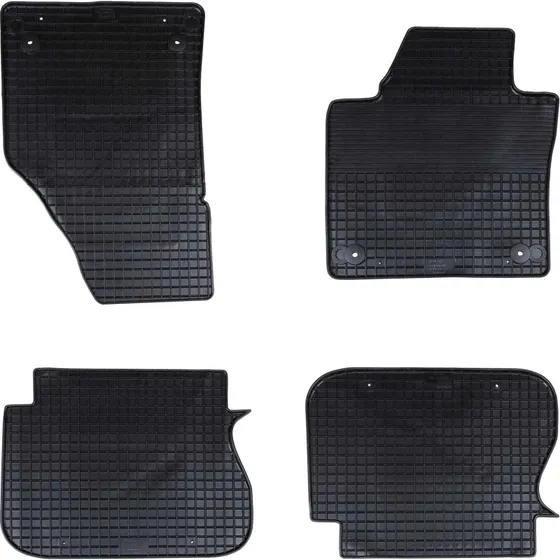 vidaXL Bilmåtter 4 stk Sort til VW Caddy 2003-2020 (Gummi)