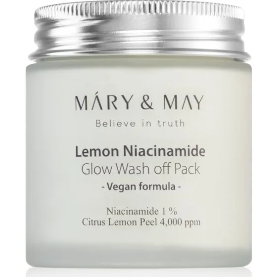 Mary & May Lemon Niacinamide Glow Wash Off Pack 125 g