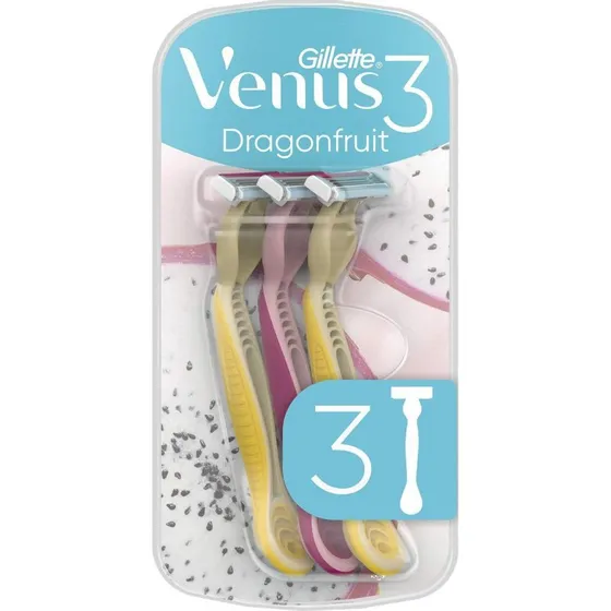 Gillette Venus 3 Dragonfruit engangsskrabere, 3 stk