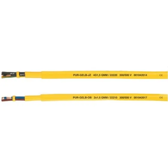 PUR-GUL Styrekabel JB 3G1,5 mm² T500
