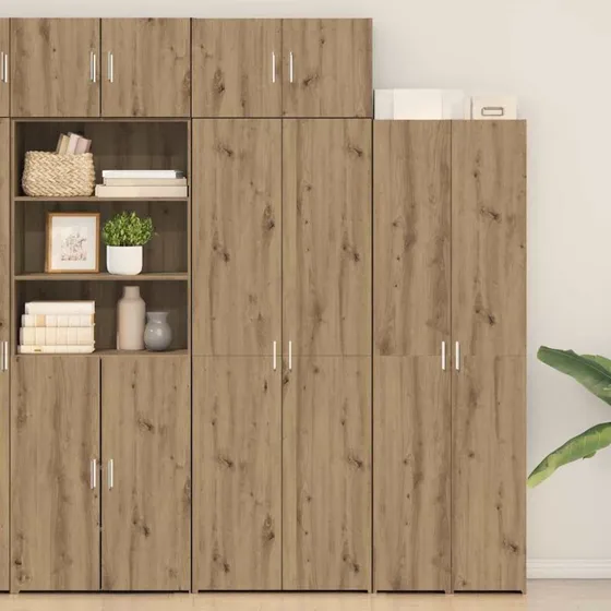 vidaXL Opbevaringsskab Artisan Eg 70x42,5x225 cm