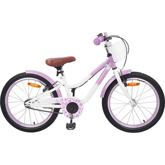 vidaXL Brnecykel 18 tommer med trhjul 5-7 r  Lilla