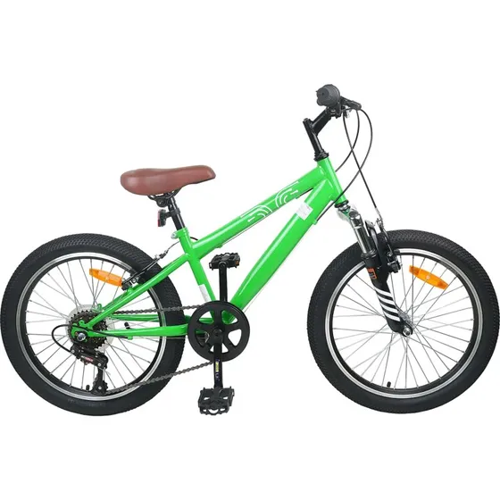 vidaXL Mountainbike 20 tommer 6-gear til 5–8 år, grøn