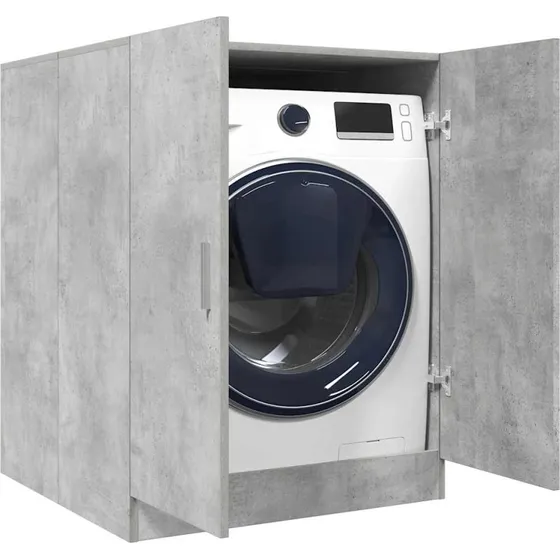 vidaXL vaskemaskineskab 71x71,5x91,5 cm betongrå