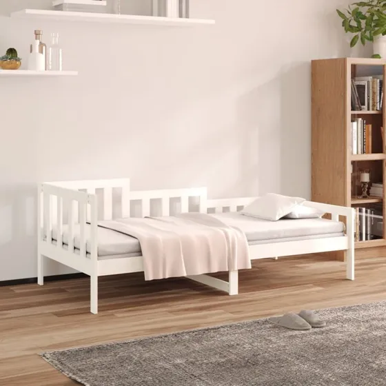 vidaXL daybed uden madras 80x200 cm hvid - massivt fyrretræ