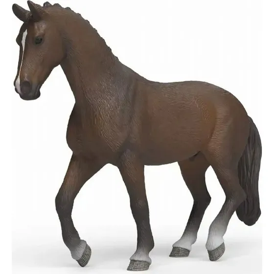 Schleich KWPN Vallak, mrkebrun med hvide aftegn