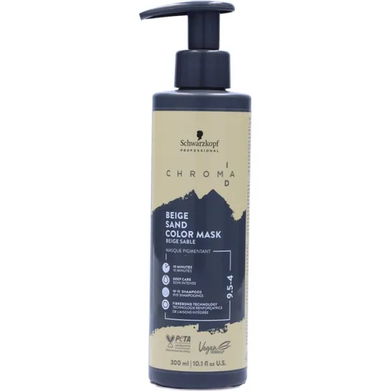 Schwarzkopf Chroma ID Farvemaske 9,5-4 Beige Sand 300 ml