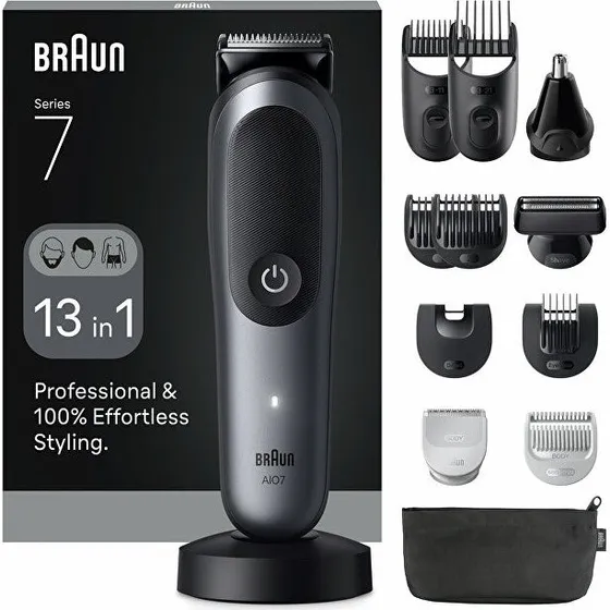 Braun Series 7 AIO7560 13-i-1 Multitrimmer, Sort/Grå