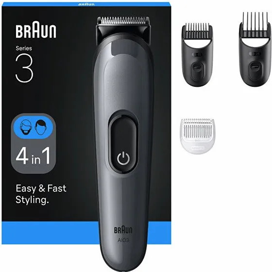 Braun Serie 3 AIO3500 4-i-1 trimmer, gr