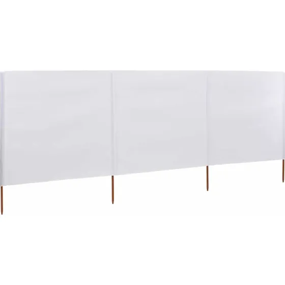 vidaXL 3-panels læsejl 400 x 120 cm hvid