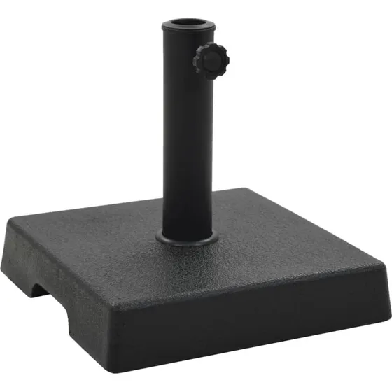 vidaXL parasolfod firkantet 8 kg polyresin sort