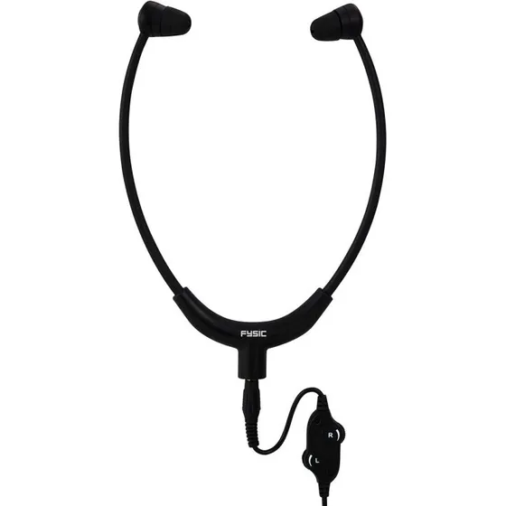 Fysic FH-12 hovedtelefoner med volumenkontrol (3,5 mm, sort)