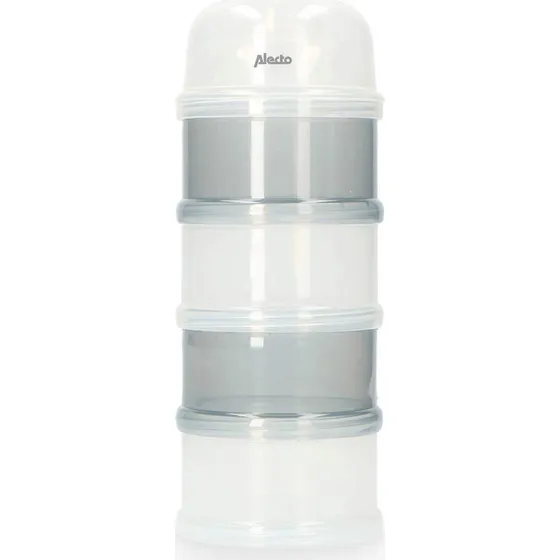 Alecto BF-4 Mlkepulverdispenser 4x100 ml, BPA-fri, hvid/gr