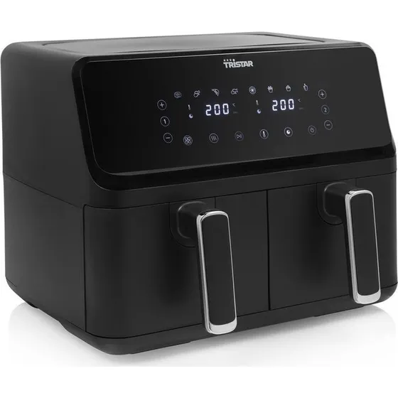 Tristar FR-9026 Dobbelt airfryer 8 L (2x4L) 2700W, sort