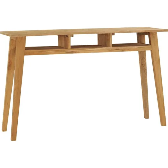vidaXL konsolbord 120x35x75 cm i massivt teaktræ