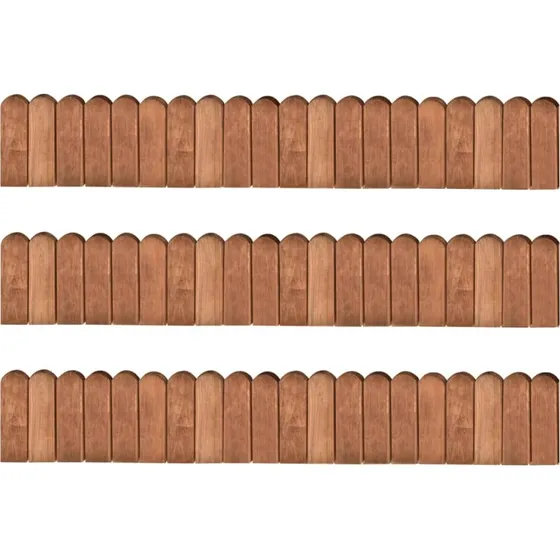 vidaXL grskanter 3 stk. 120 cm imprgneret fyrretr