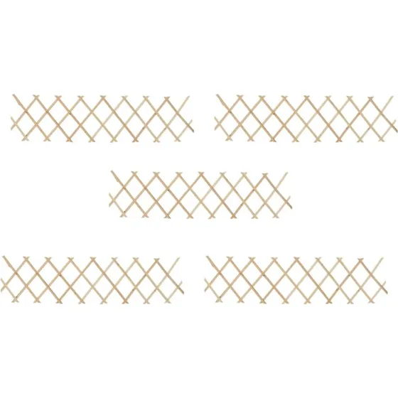 vidaXL espalierhegn 5 stk. 180x30 cm massivt fyrretræ