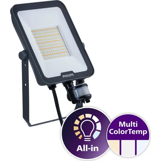Philips Ledinaire BVP167 Projektør 6000lm 50W IP65 med sensor