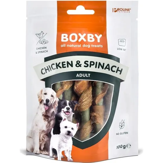 Boxby Kylling & Spinat 100 g