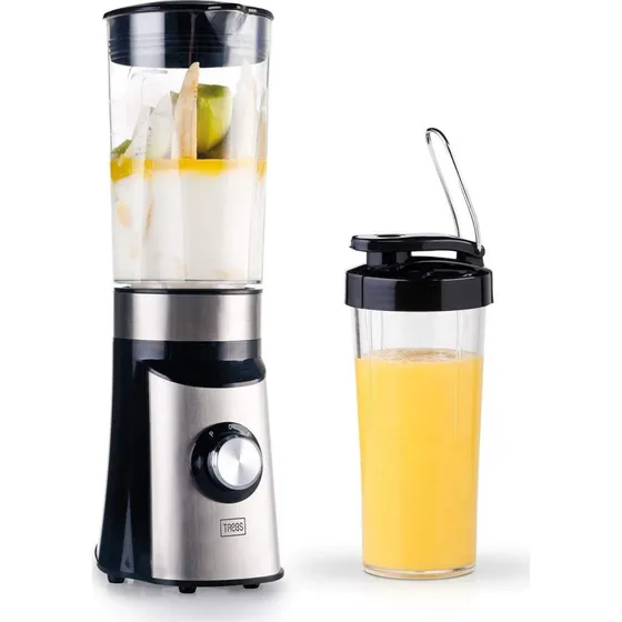 Trebs Smoothieblender med 450 ml drikkekop, sort