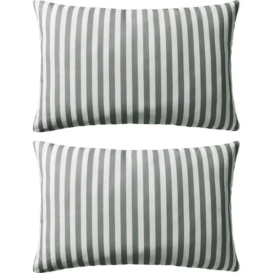 vidaXL udendørspuder 2 stk. 60 x 40 cm – grå stribe