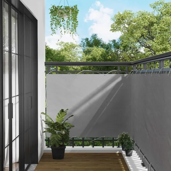 vidaXL Altanskærm Lysegrå 110 x 300 cm Oxford stof