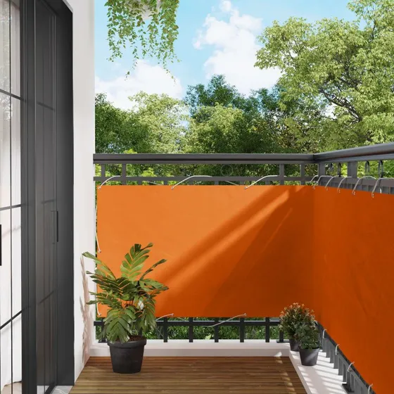 vidaXL Altanskærm Orange 100 x 300 cm Oxford-stof