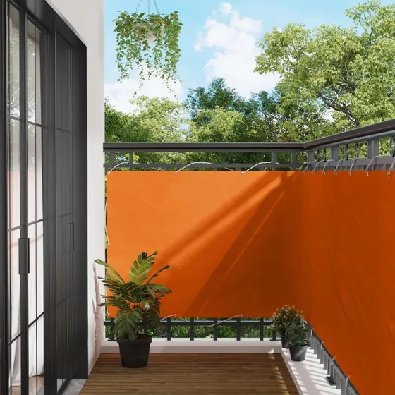 vidaXL Altan Skærm Orange 110 x 400 cm Oxford stof