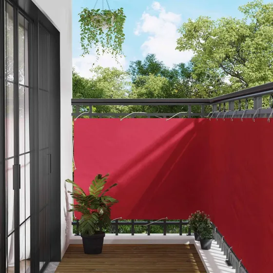 vidaXL Altan Skærm Bordeaux 110 x 500 cm – Oxford stof
