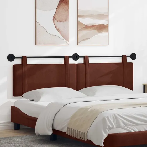 vidaXL Hængende Hovedgavl 170x55x5 cm Antik Brun PU