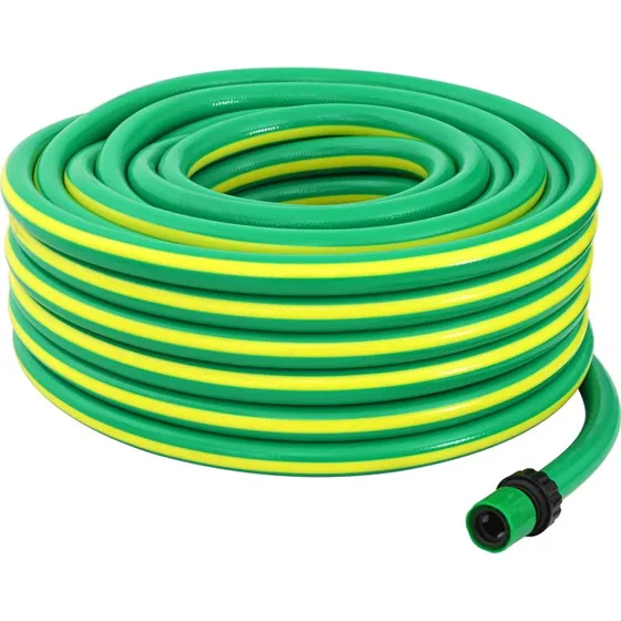 vidaXL Have Slange 5-lags 3/4'' 20 m Grn/Gul PVC
