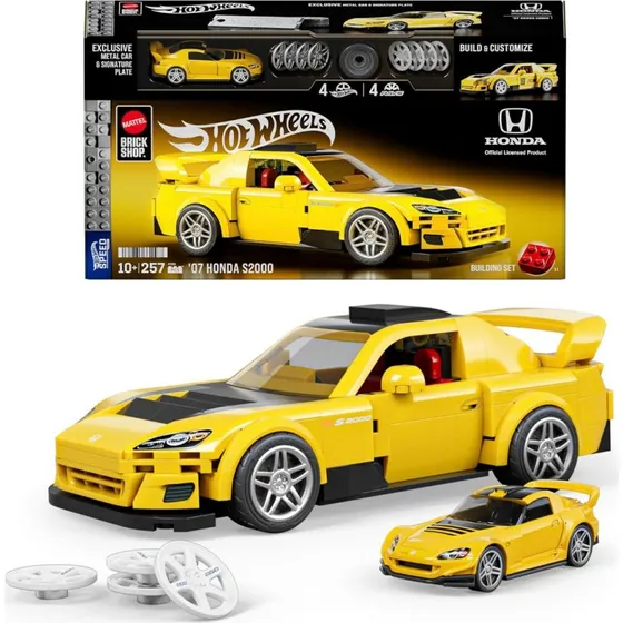 Hot Wheels Brick Shop Honda S2000 2007 – 1:32 byggesæt
