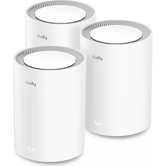 Cudy M1800 AX1800 Mesh 3-pak WiFi 6, 2.5G (hvid)