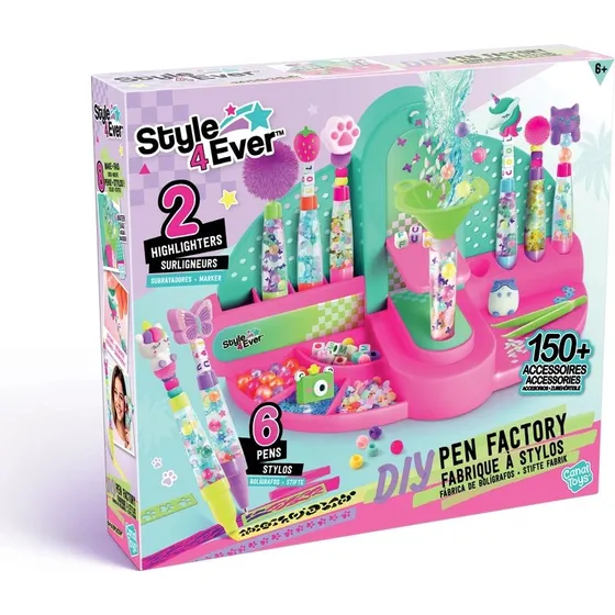 Style 4 Ever Pennefabrik DIY - Blå/Pink sæt