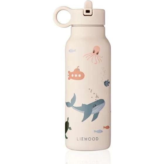 Liewood Falk drikkeflaske 350 ml - Rustfrit stål, Sea Creature/Sandy