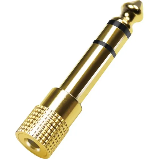 LogiLink adapter 6,35 mm han til 3,5 mm hun, guldbelagt