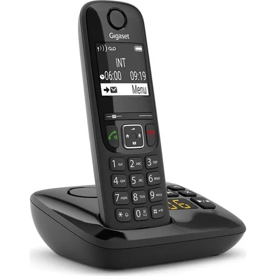Gigaset AS690A trdls fastnettelefon med telefonsvarer, sort