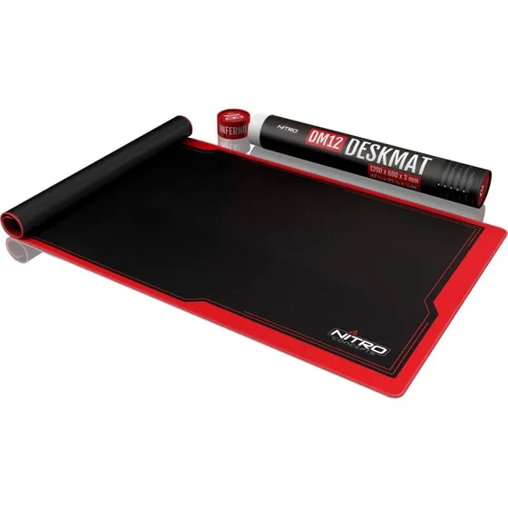 Nitro Concepts DM12 deskmat 12060 cm  sort/rd