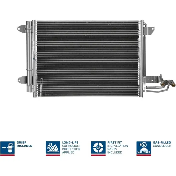 NISSENS Kondensor klimaanlæg 94684 til Audi