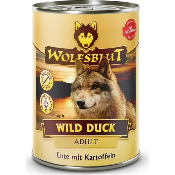 WOLFSBLUT Wild Duck vdfoder med kartoffel 395 g