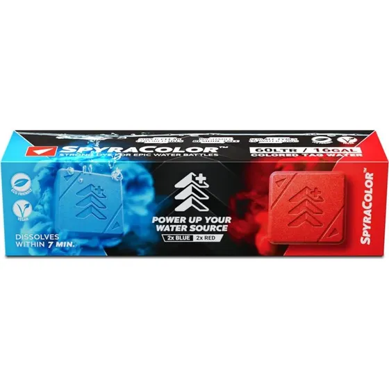 Spyra SpyraColor Farvekugler til Vandpistoler - Blå/Rød (4 stk)