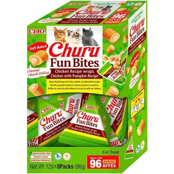 INABA Churu Fun Bites kylling & grskar 812 g
