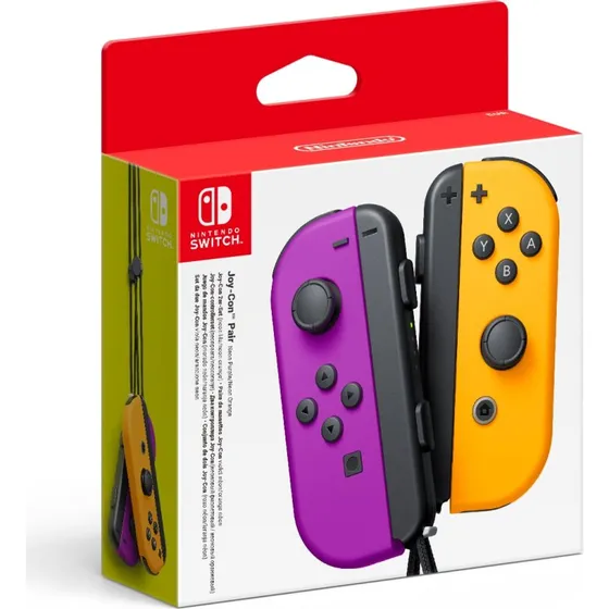 Nintendo Switch Joy-Con st - Neon Lilla (L) & Neon Orange (R)