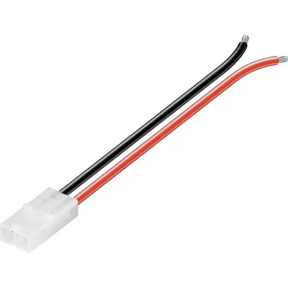 Goobay batteriledning TAMIYA-hunstik 14 cm, sort-rød